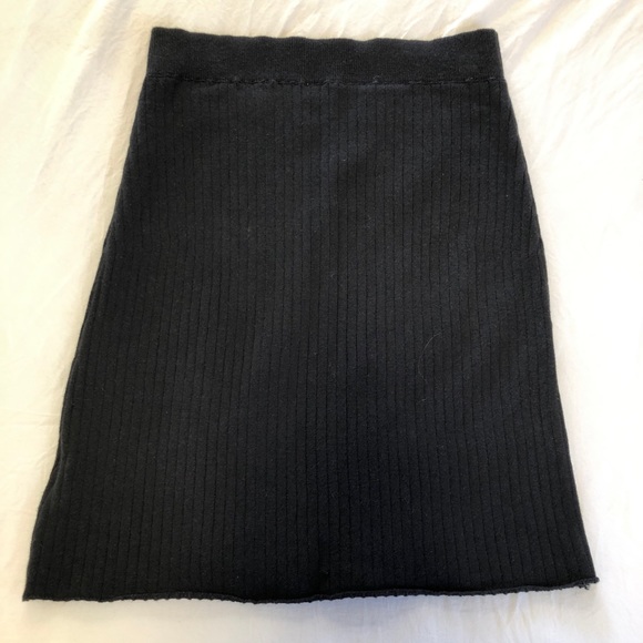 🦋 NWOT FREE PEOPLE knit ribbed midi skirt - Picture 5 of 11